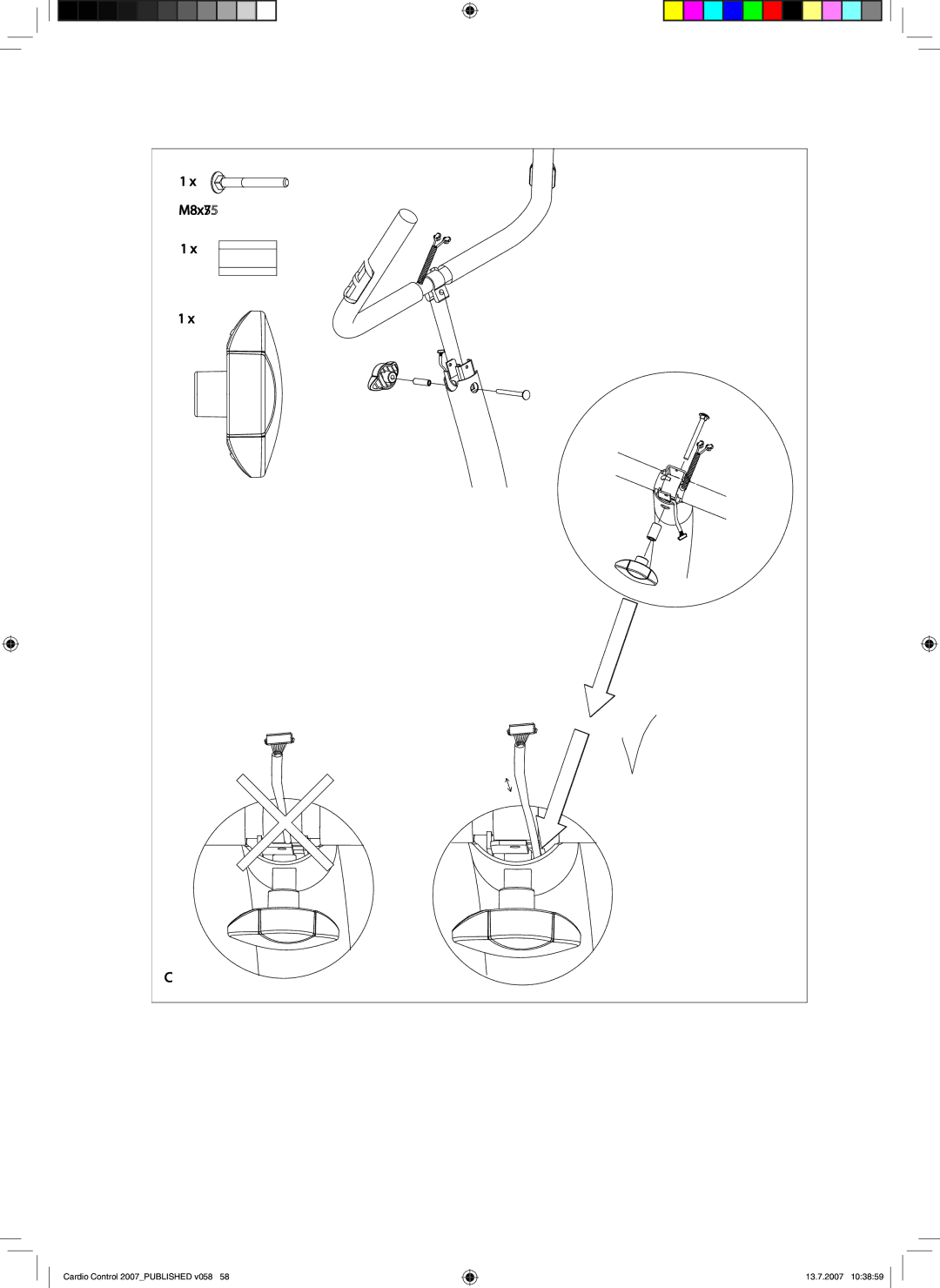 Accell Cardio Control owner manual M8x75 