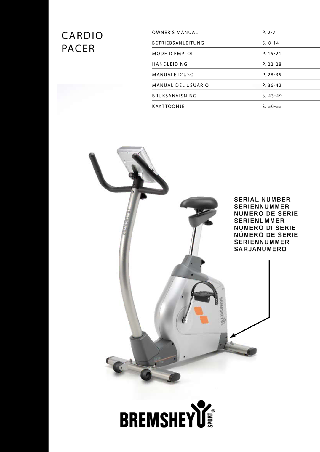 Accell CARDIO PACER owner manual R D I O Pac E R 