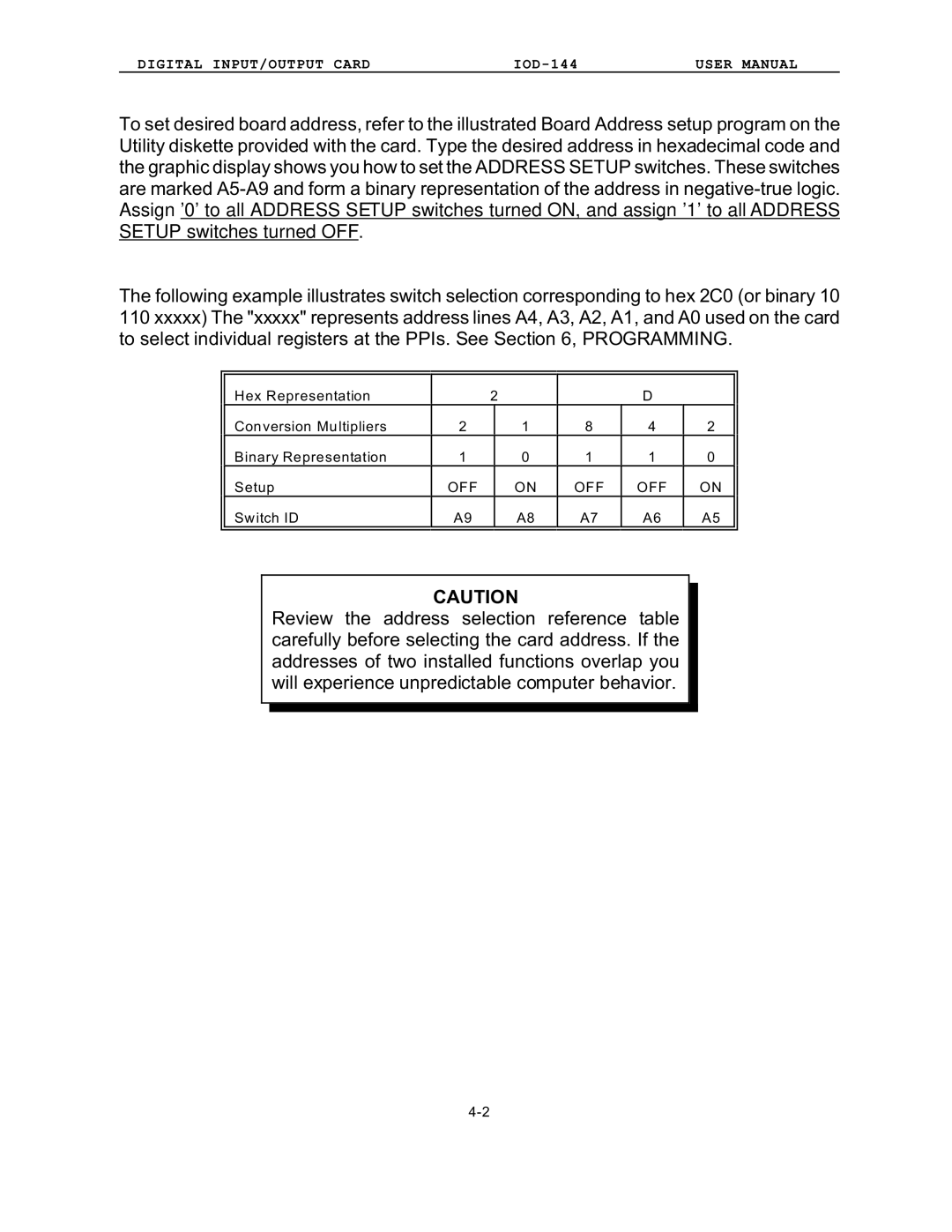 Access IOD-144 user manual Off 