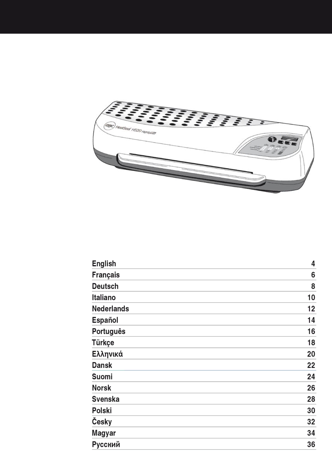 ACCO Brands H520 instruction manual 