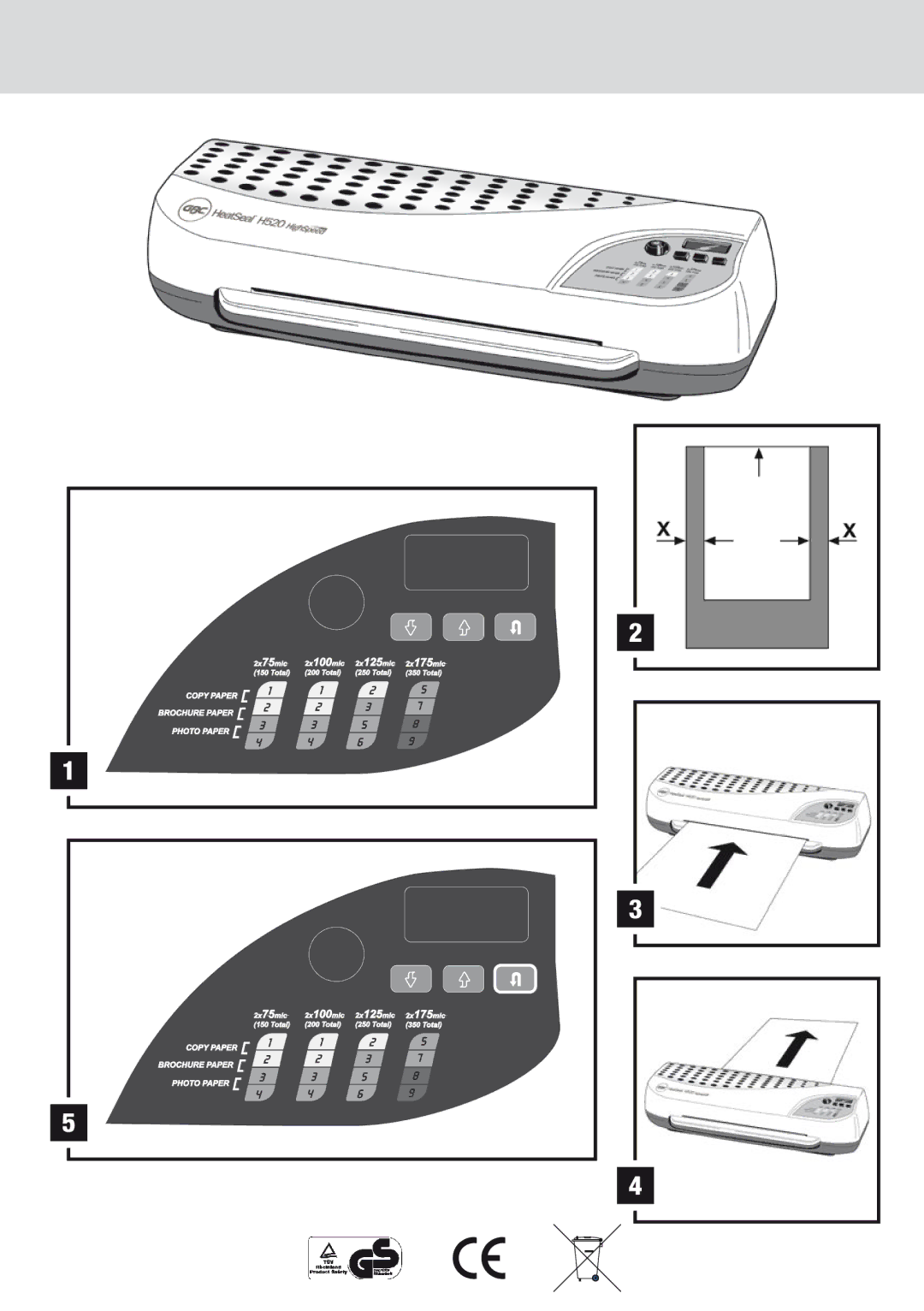 ACCO Brands H520 instruction manual 