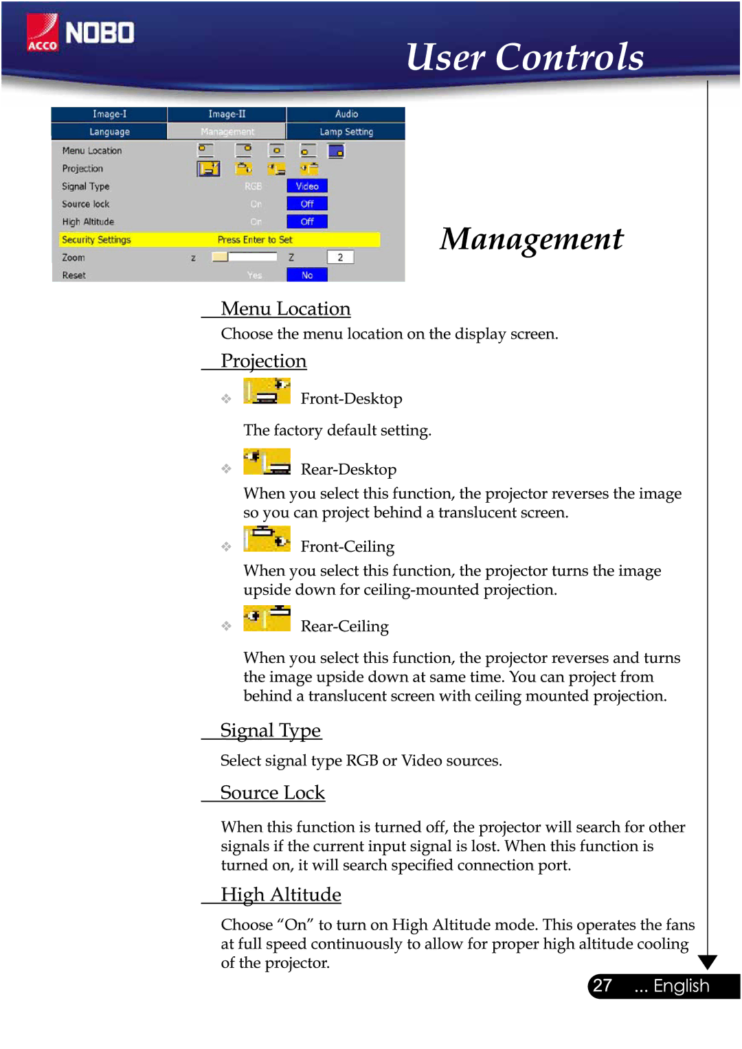 ACCO Brands NOBO manual 