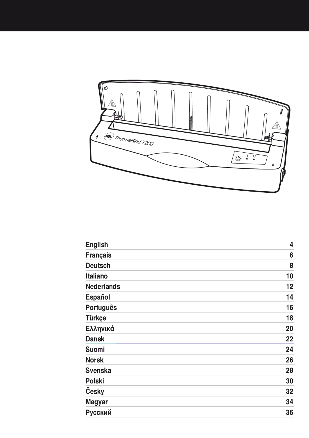 ACCO Brands T200 instruction manual 