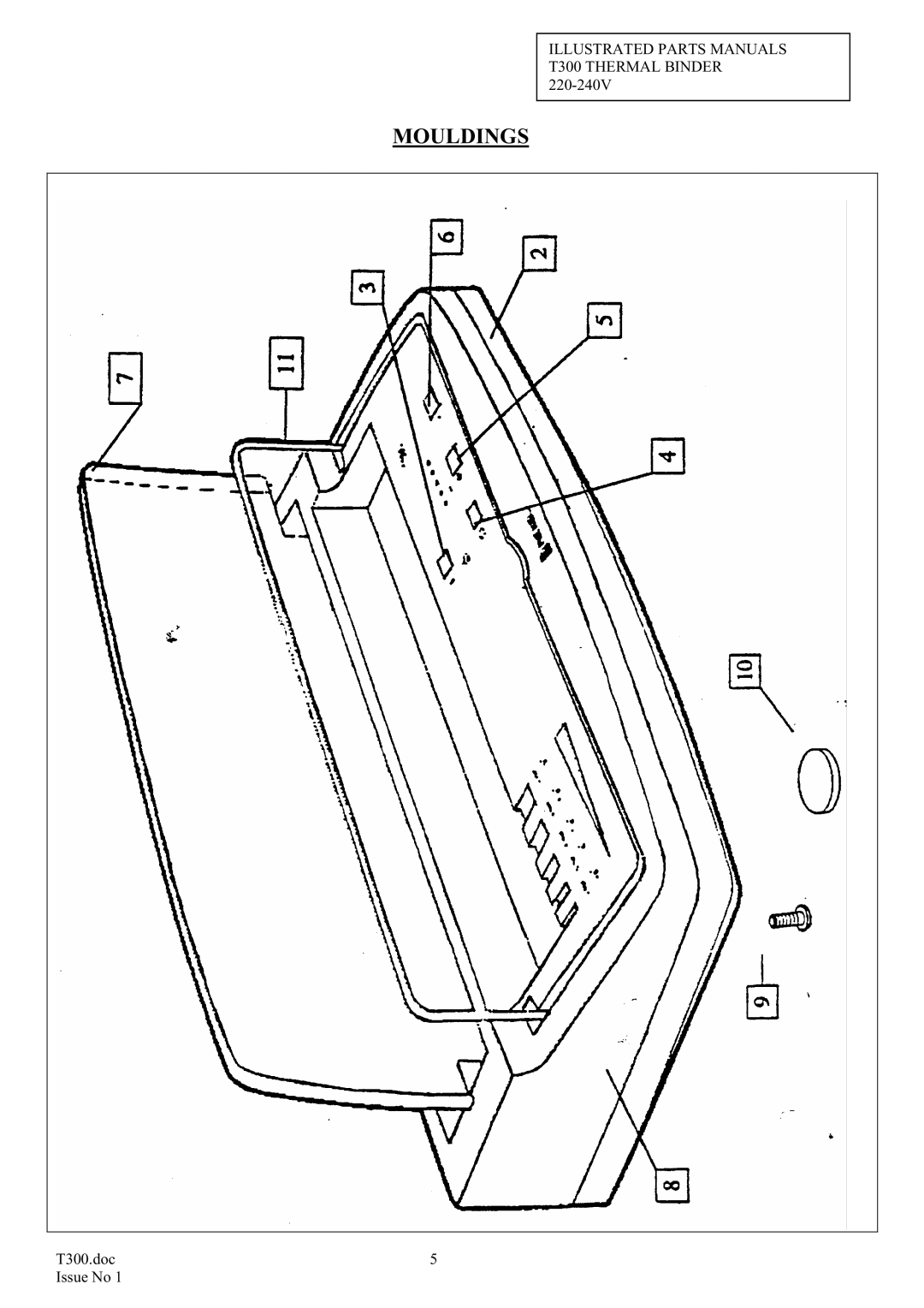 ACCO Brands T300 manual Mouldings 