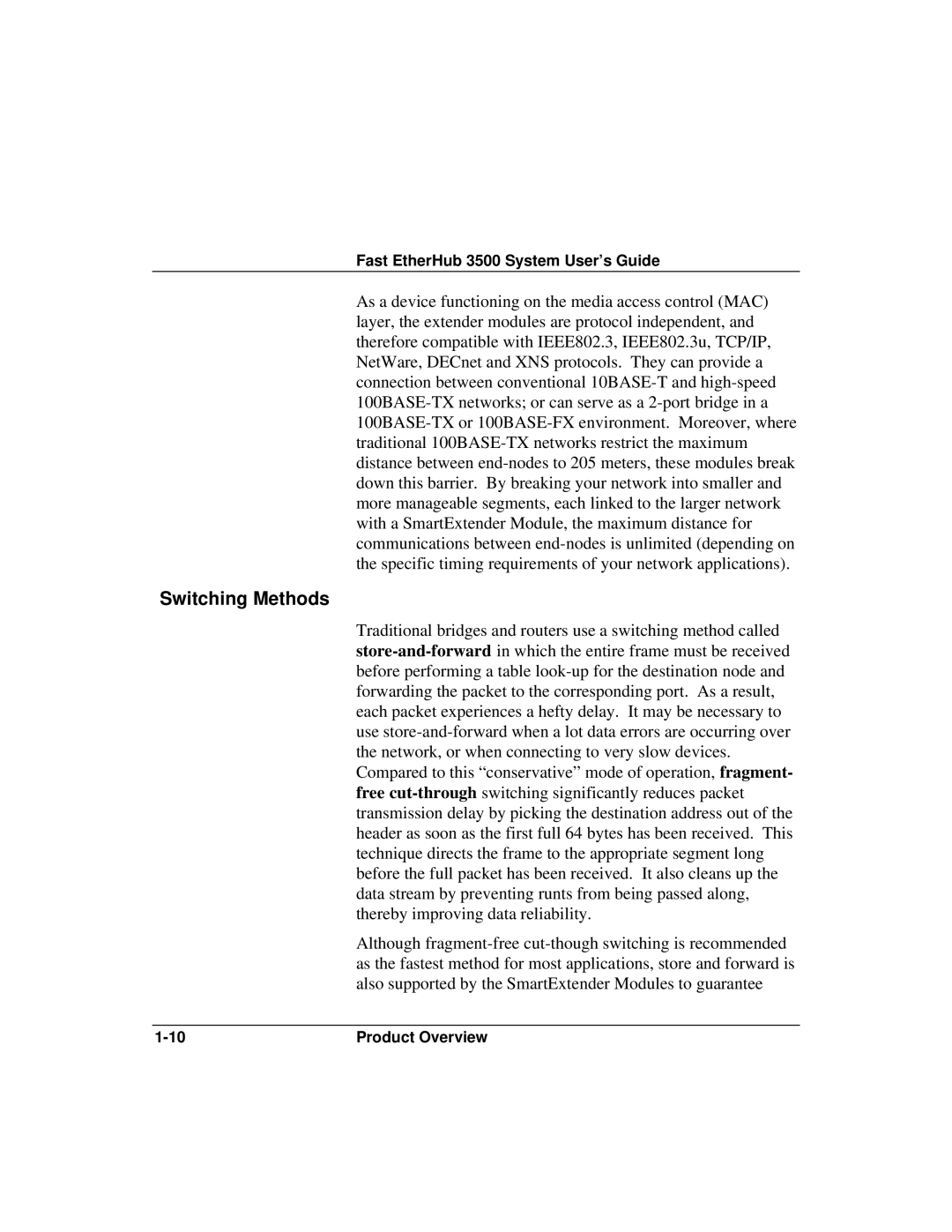 Accton Technology 12i, 12mi SNMP manual Switching Methods 