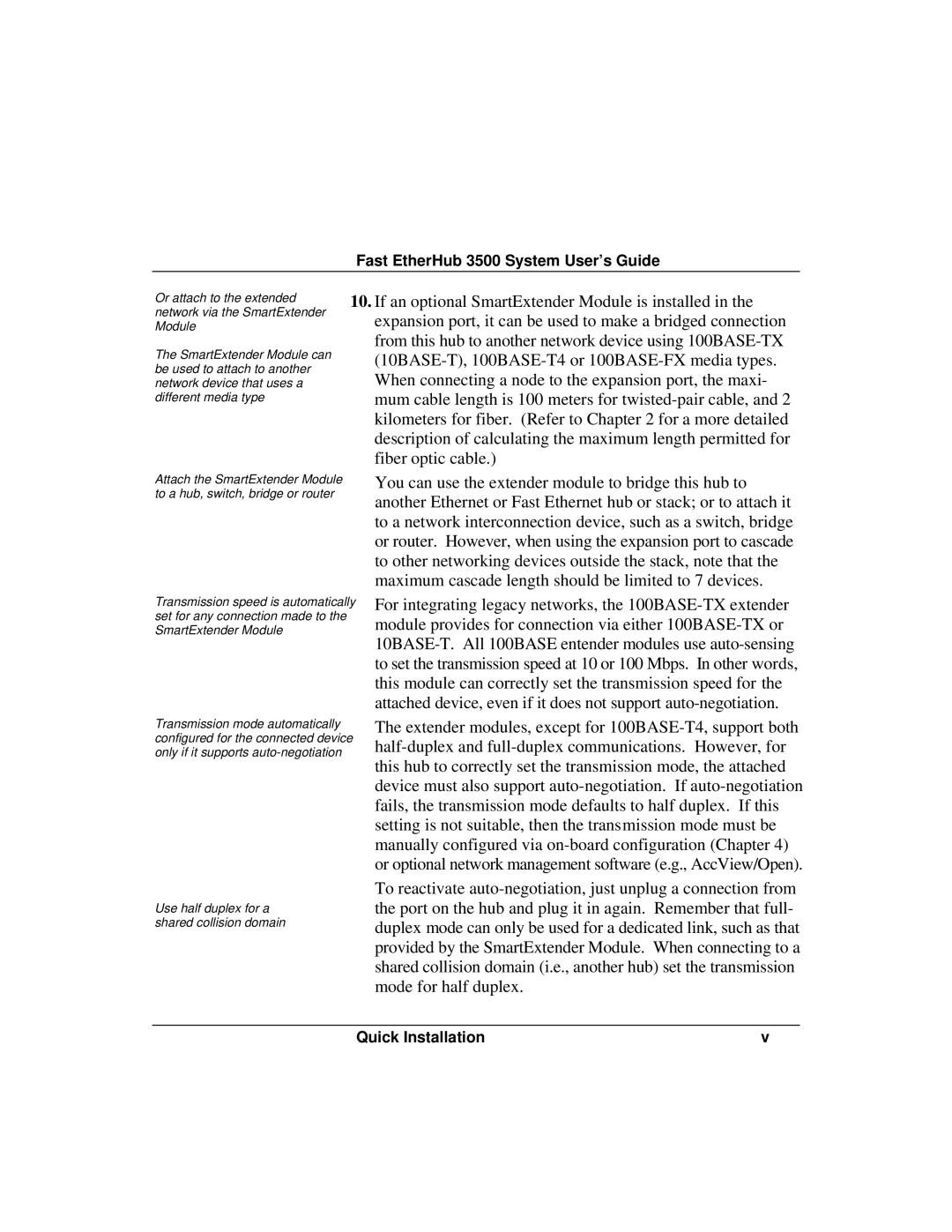 Accton Technology 12i, 12mi SNMP manual Fast EtherHub 3500 System User’s Guide 