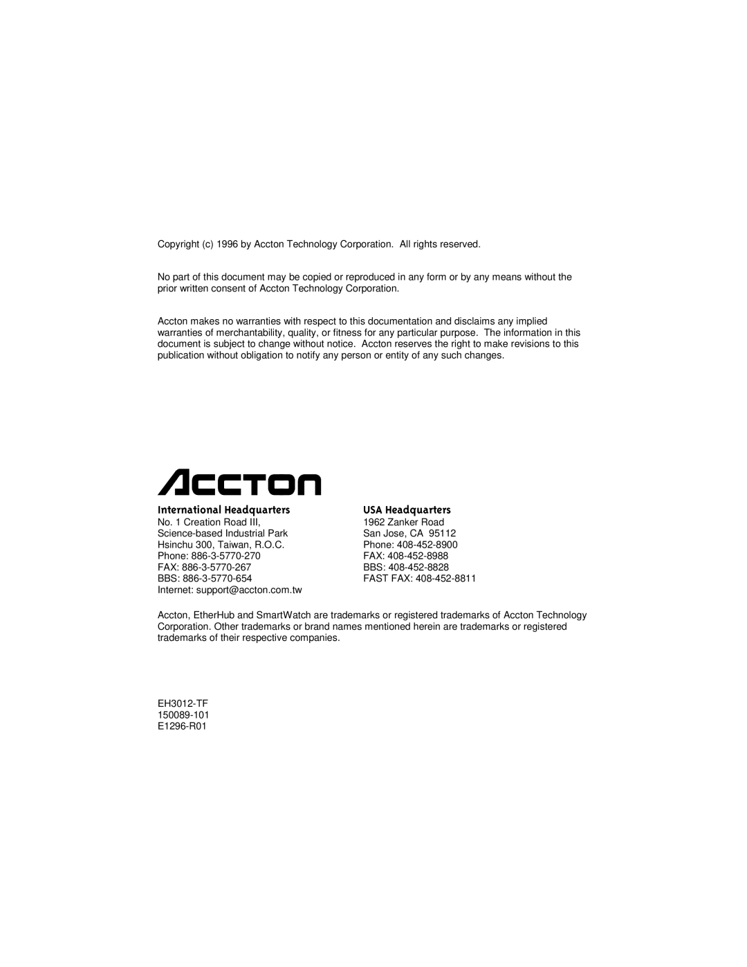 Accton Technology 12se manual Qwhuqdwlrqdo+Hdgtxduwhuv 