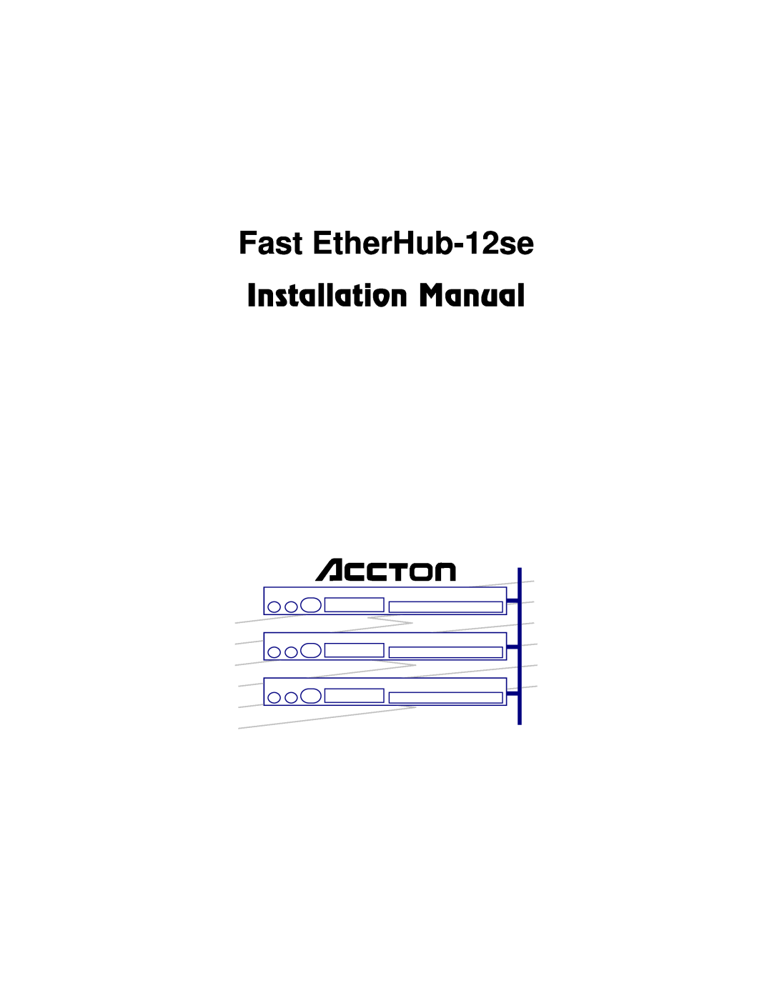 Accton Technology manual Fast EtherHub-12se, Inoggodji*Ipg 