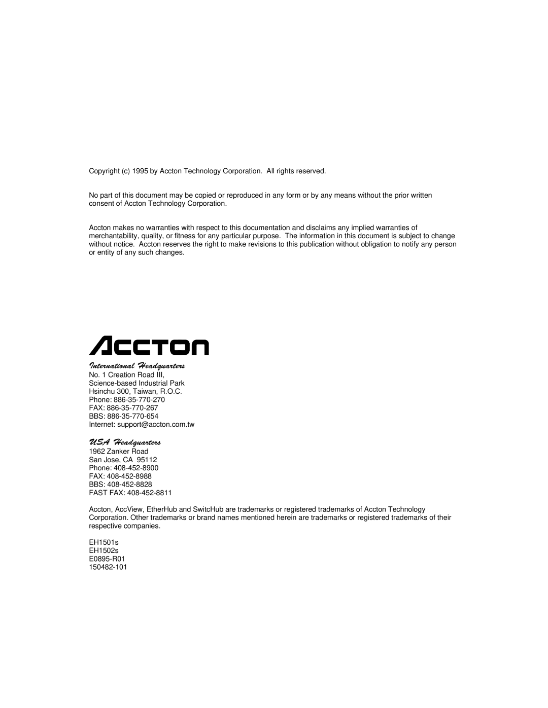 Accton Technology 1500 manual Qwhuqdwlrqdo-Hdgtxduwhuv 