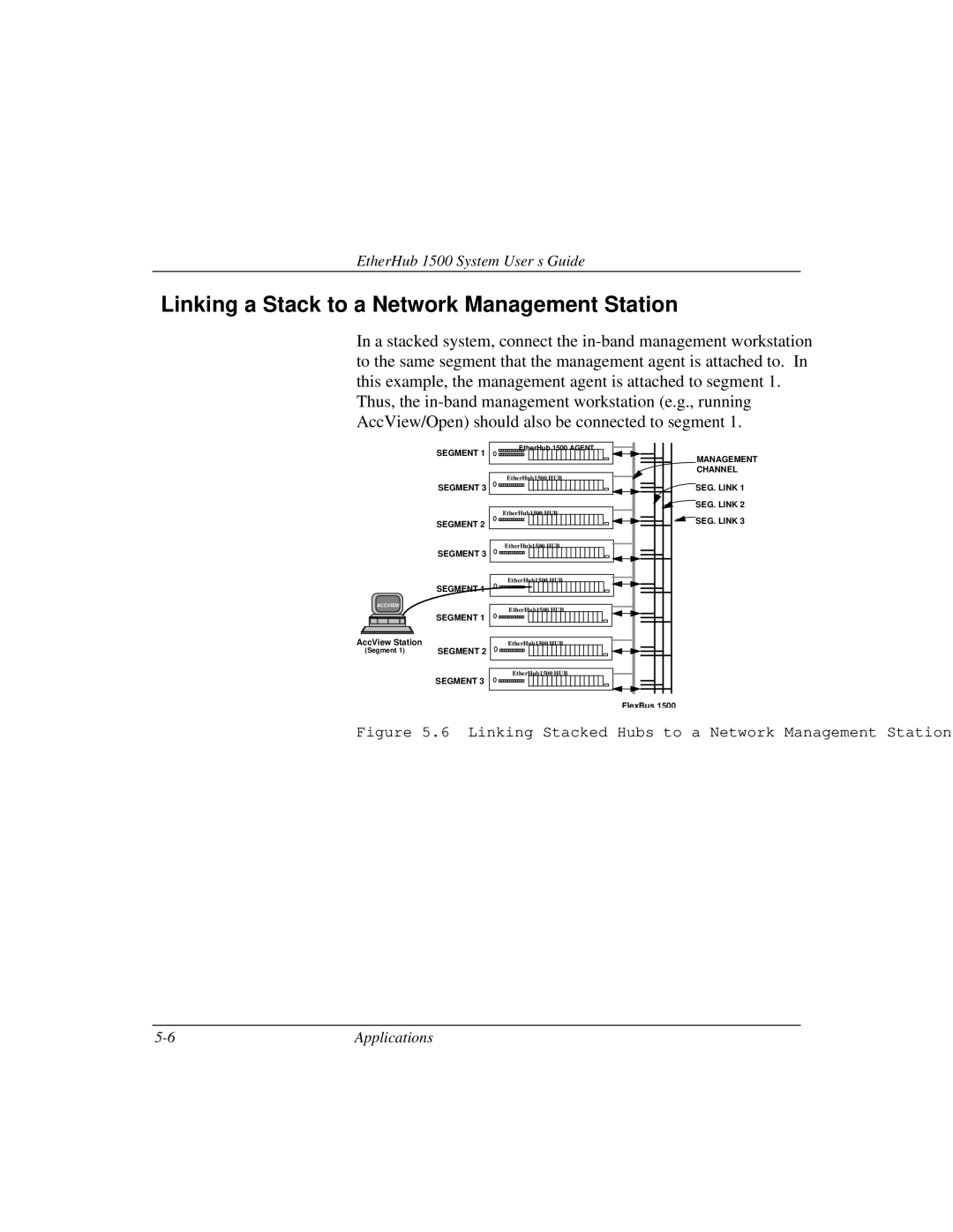 Accton Technology 1500 manual Linking a Stack to a Network Management Station 