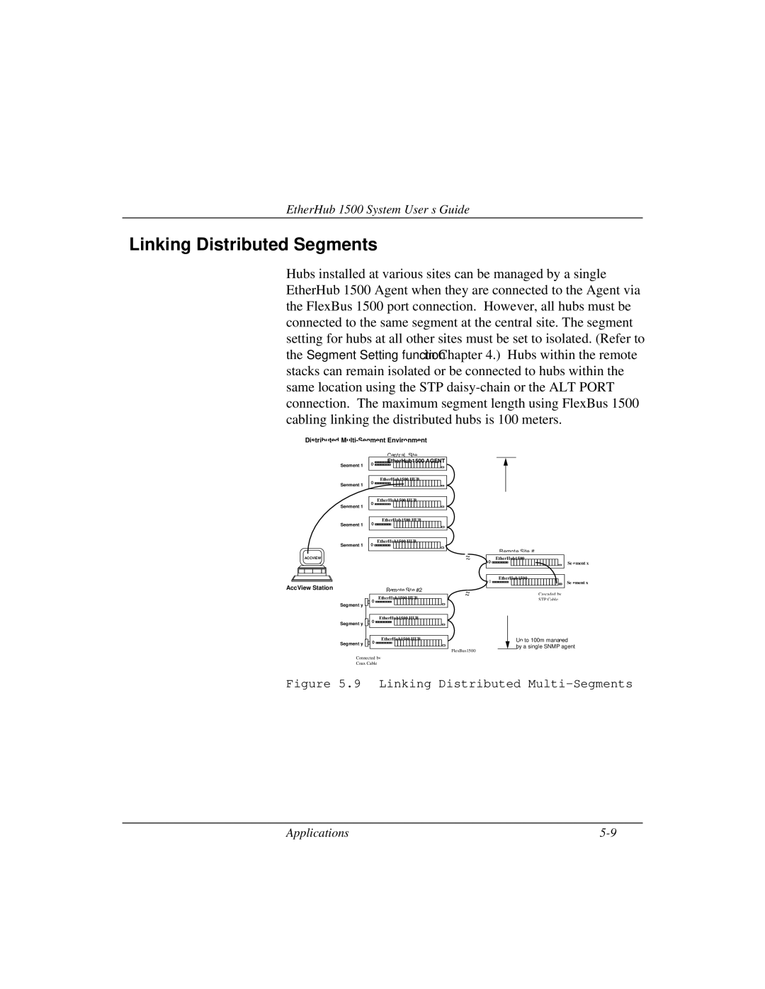 Accton Technology 1500 manual Linking Distributed Segments, Distributed Multi-Segment Environment 