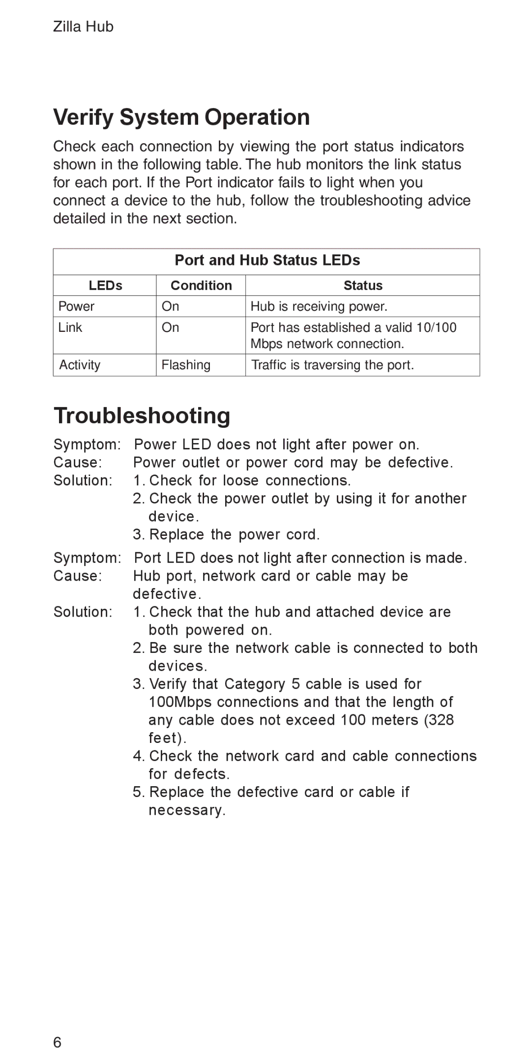 Accton Technology 3008R manual Verify System Operation, Troubleshooting 