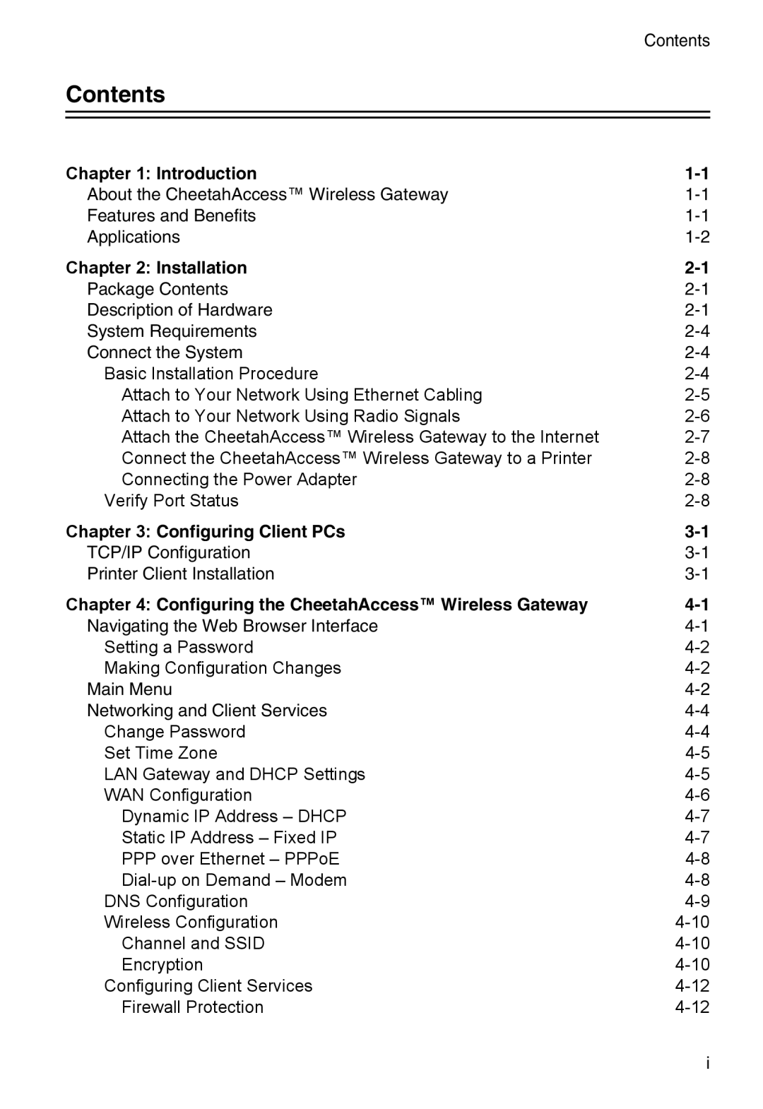 Accton Technology AC-IG2004W manual Contents 