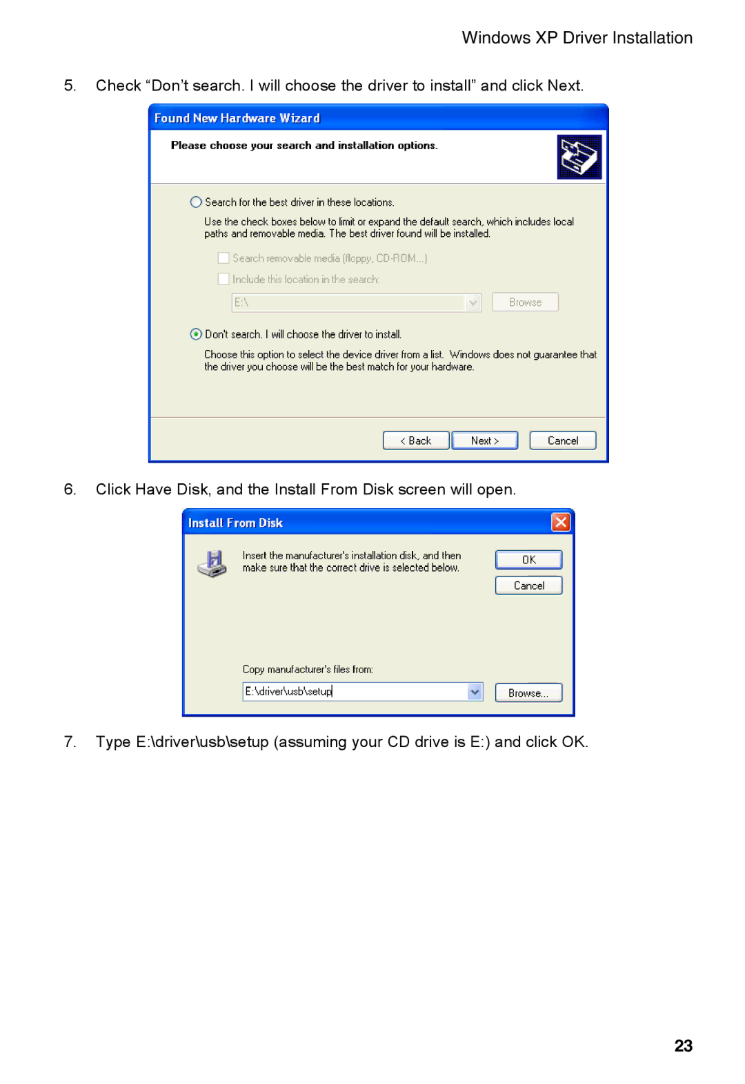 Accton Technology Cheetah Wireless USB Adapter, 3501C manual Windows XP Driver Installation 