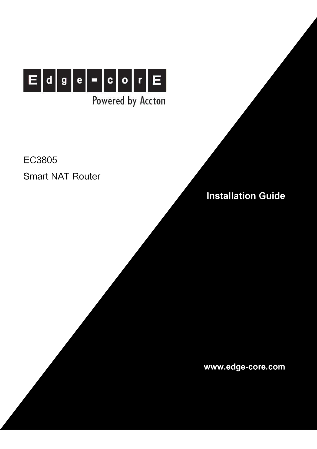 Accton Technology EC3805 manual Installation Guide 