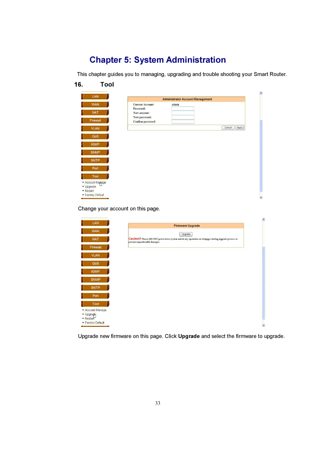 Accton Technology EC3805 manual System Administration, Tool 