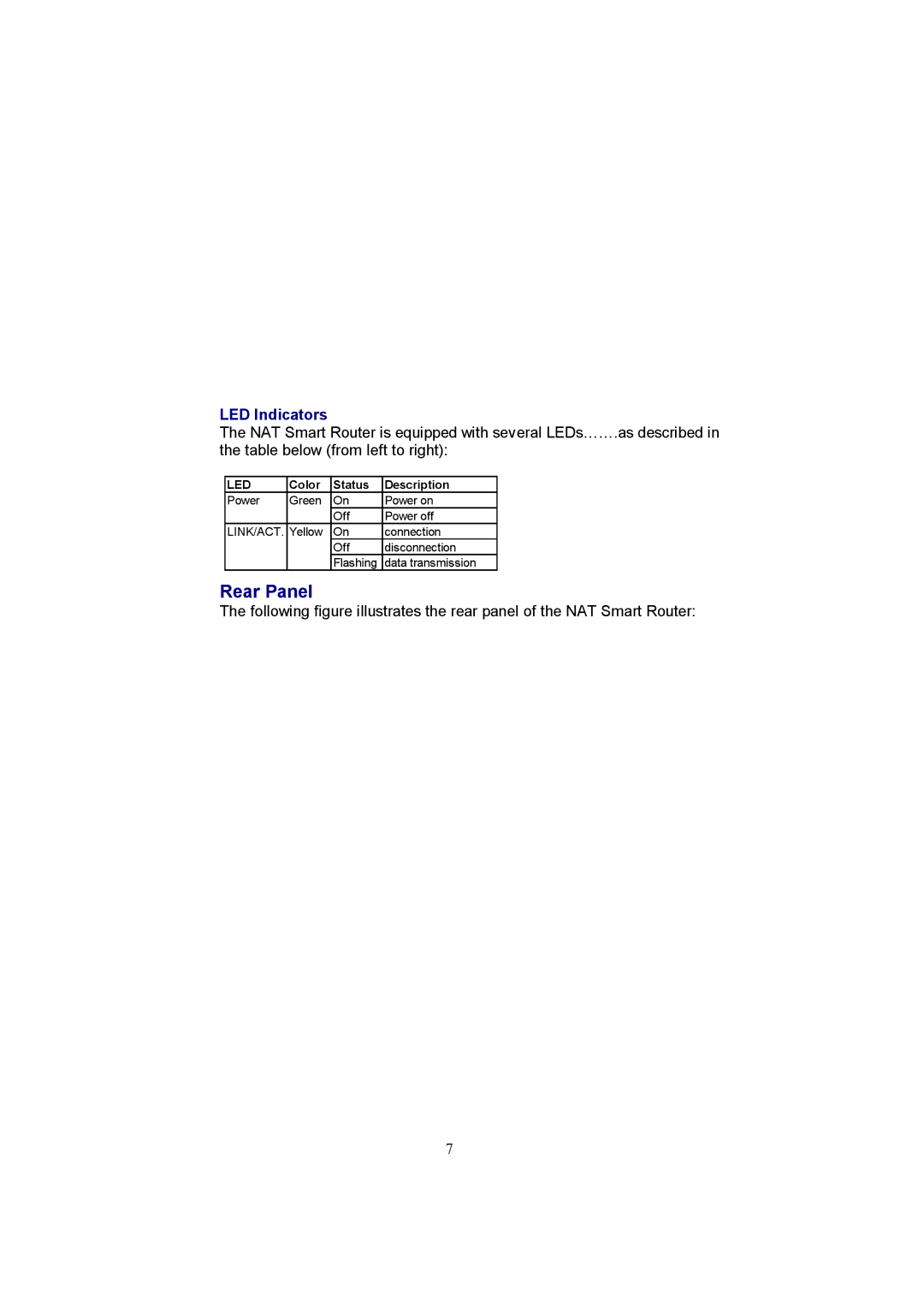 Accton Technology EC3805 manual Rear Panel 