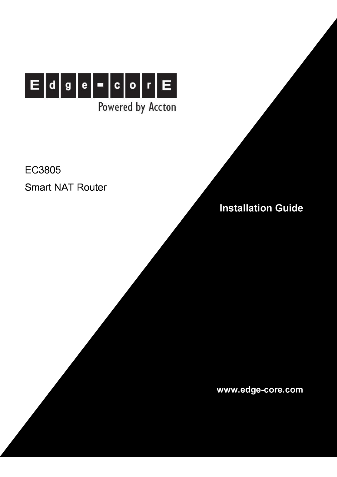 Accton Technology manual EC3805 Smart NAT Router, Installation Guide 