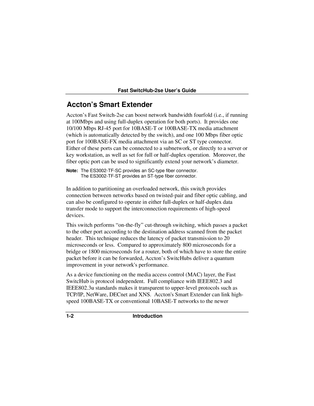 Accton Technology ES3002-TF manual Accton’s Smart Extender 