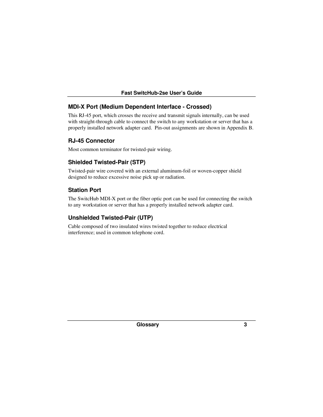 Accton Technology ES3002-TF manual RJ-45 Connector 