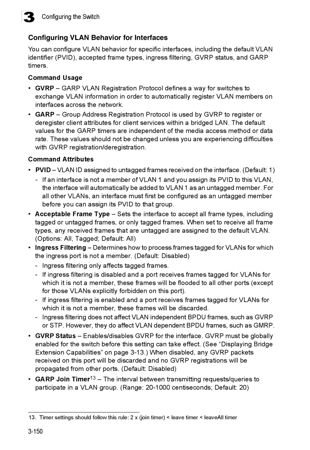 Accton Technology ES3526XA, ES3552XA manual Configuring Vlan Behavior for Interfaces, Command Usage 