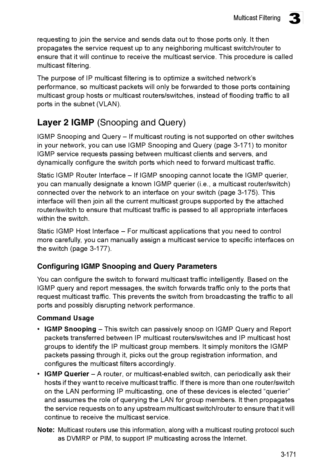 Accton Technology ES3552XA, ES3526XA manual Layer 2 Igmp Snooping and Query, Configuring Igmp Snooping and Query Parameters 