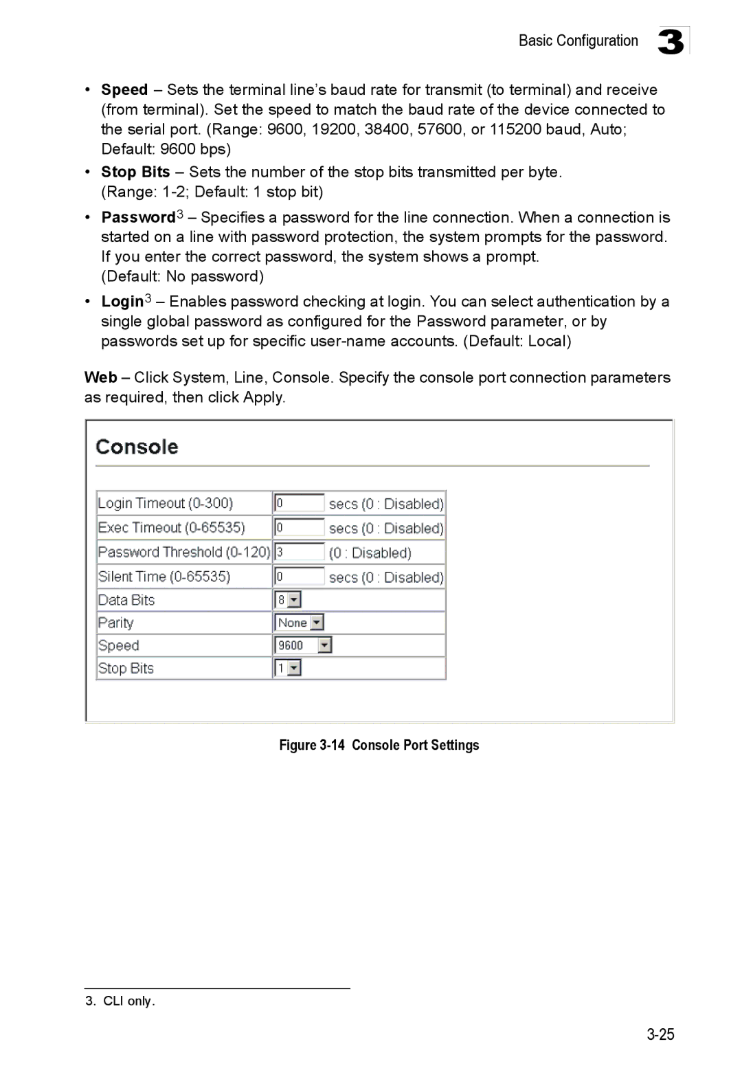 Accton Technology ES3552XA, ES3526XA manual Console Port Settings 