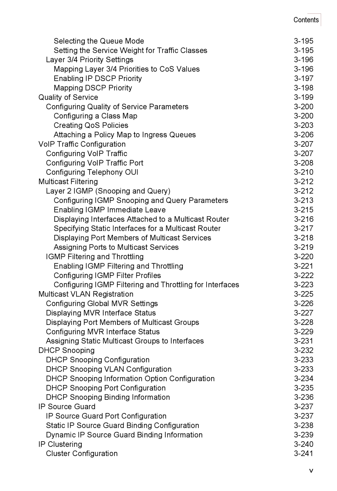 Accton Technology ES3528M-SFP manual Contents 