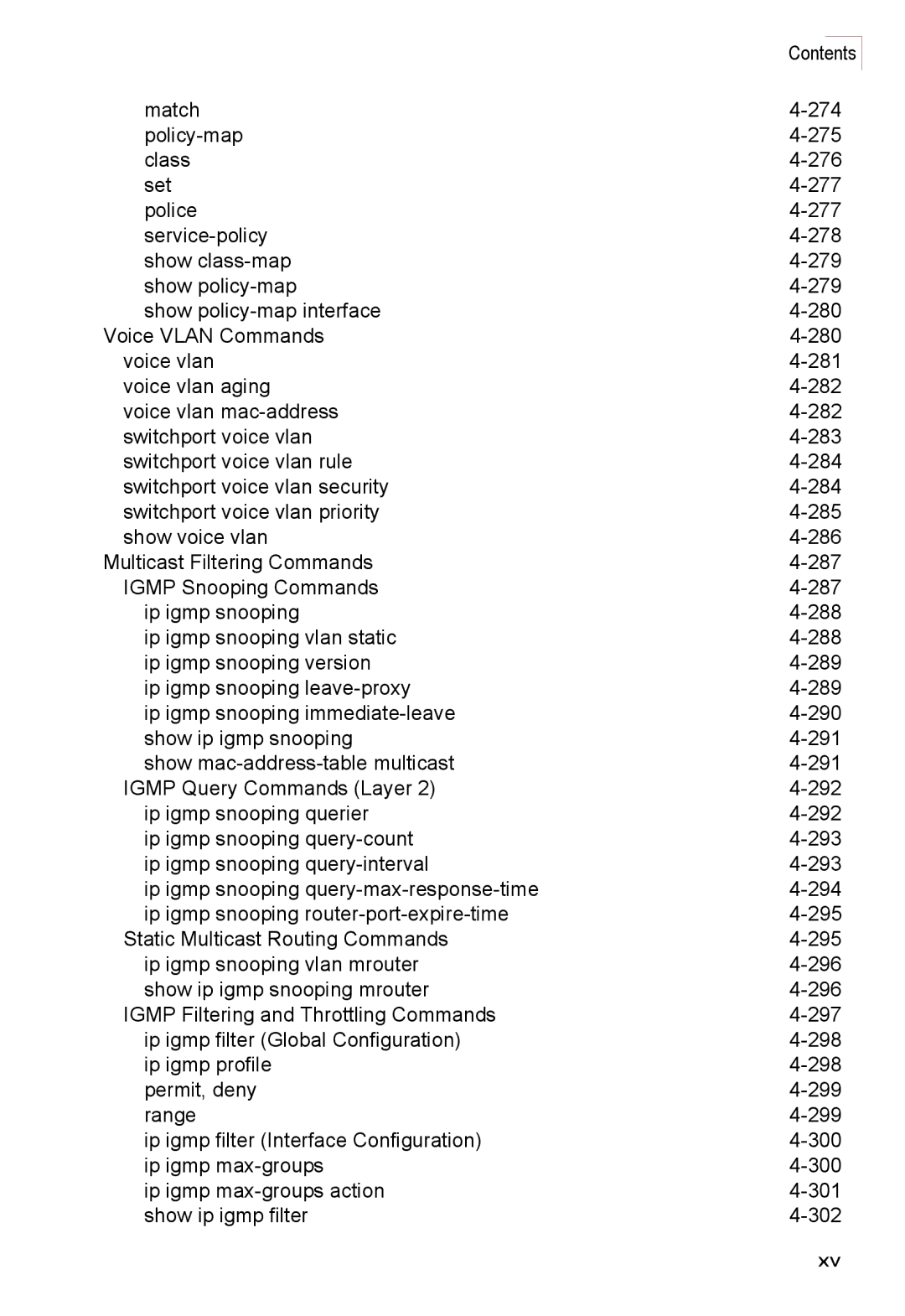 Accton Technology ES3528M-SFP manual Contents 