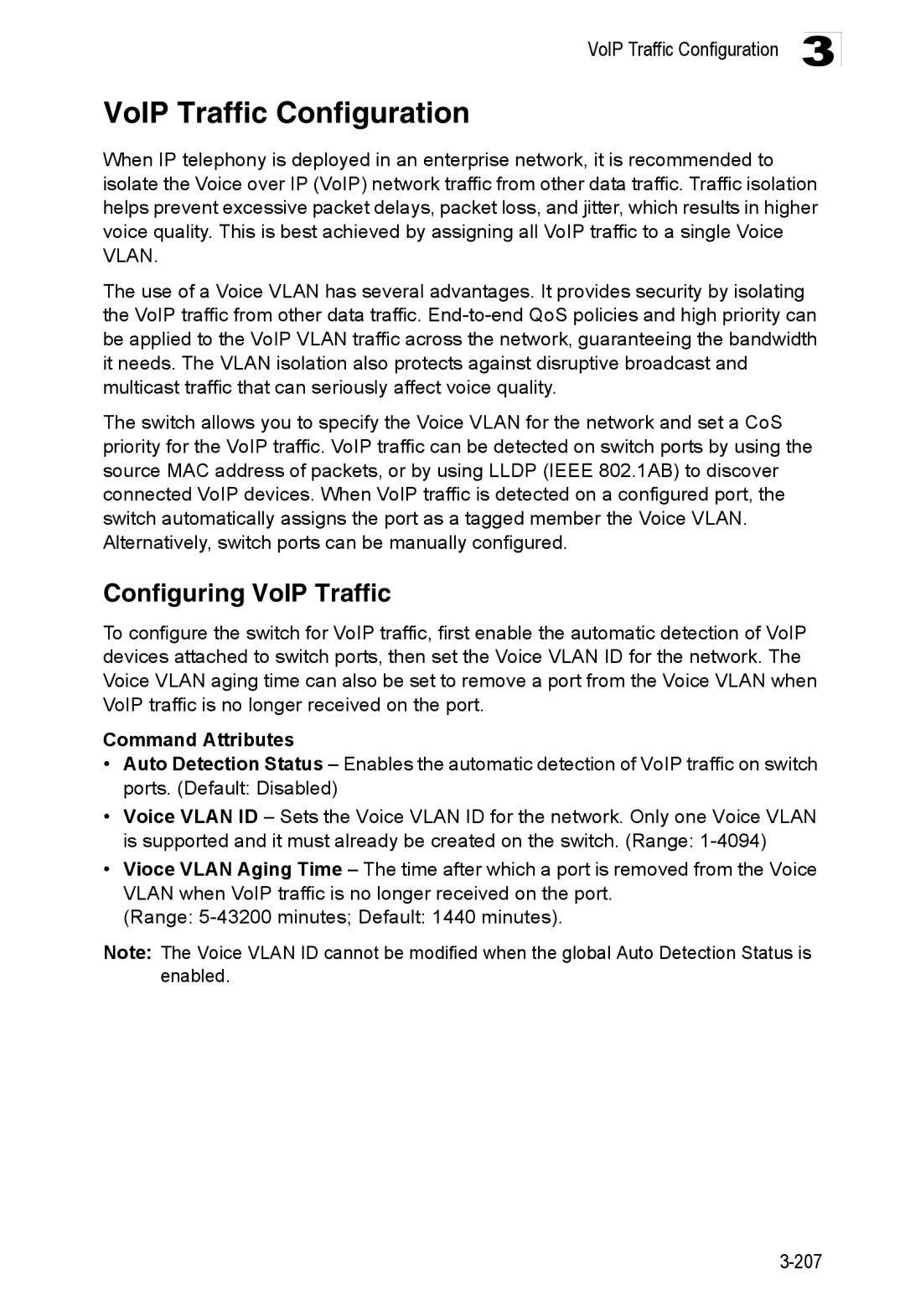 Accton Technology ES3528M-SFP manual VoIP Traffic Configuration, Configuring VoIP Traffic 