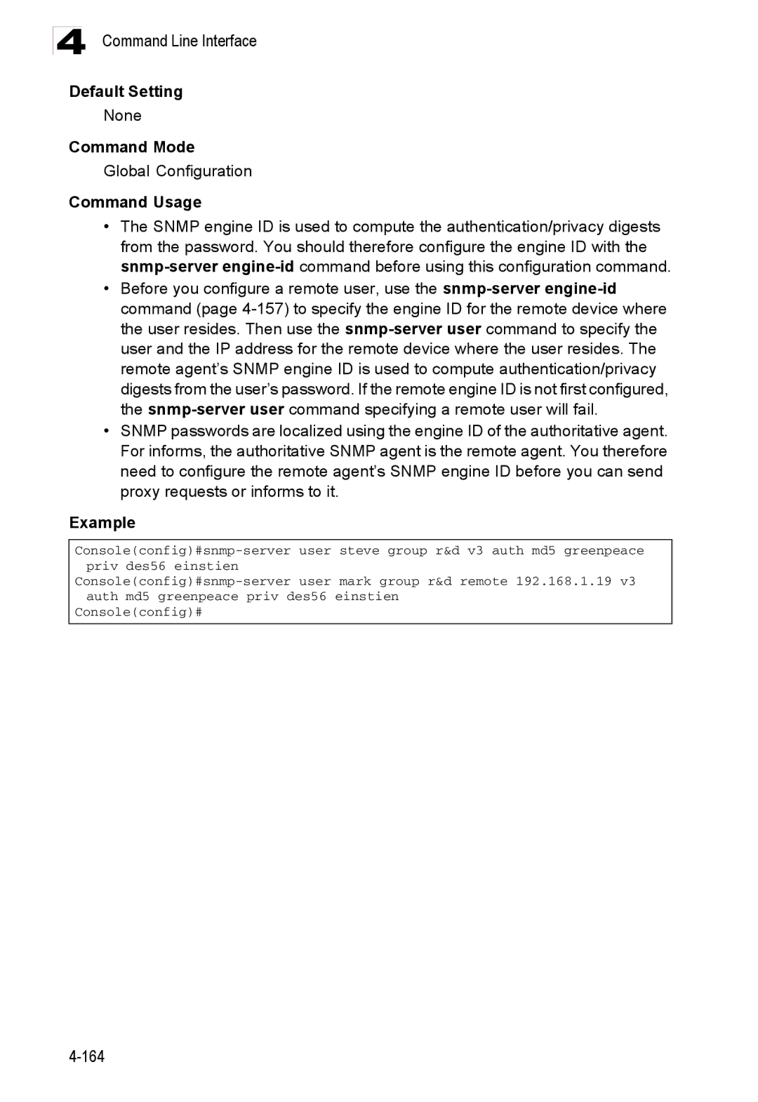 Accton Technology ES3528M-SFP manual 164 