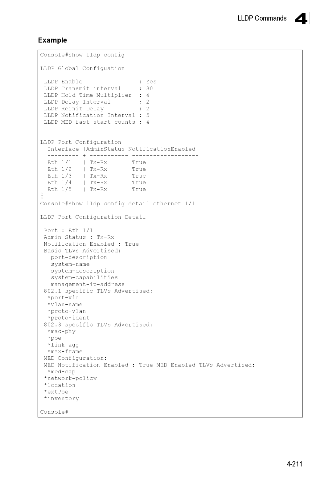 Accton Technology ES3528M-SFP manual 211 