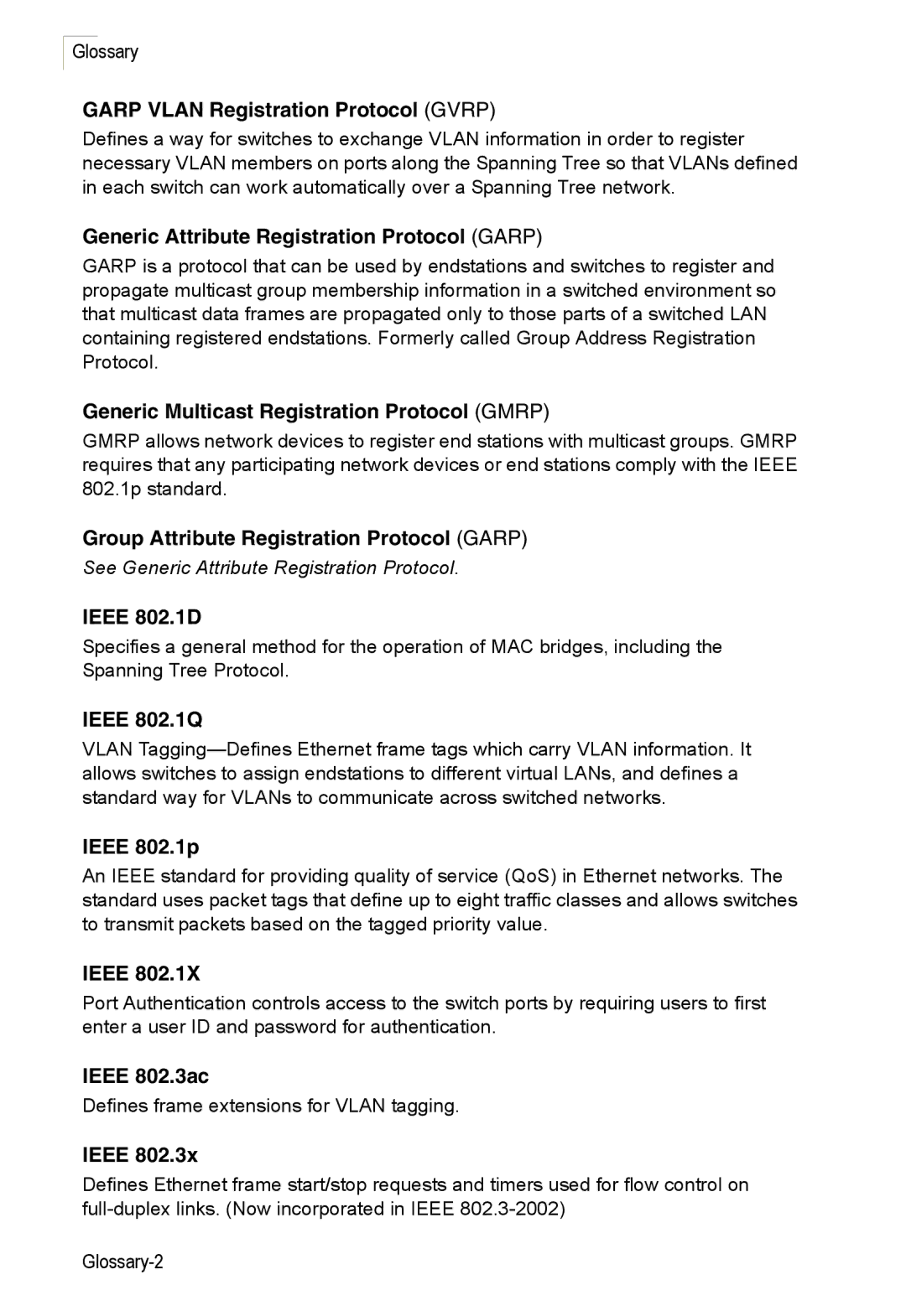 Accton Technology ES3528M-SFP Garp Vlan Registration Protocol Gvrp, Generic Attribute Registration Protocol Garp, Ieee 