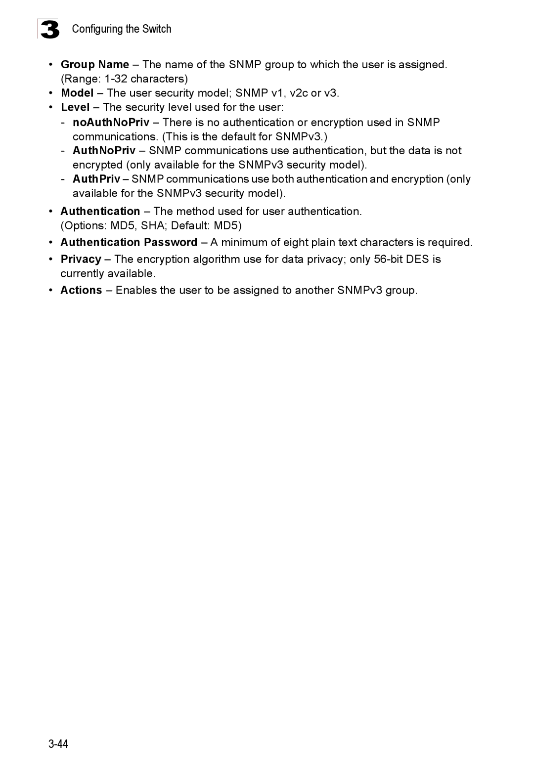 Accton Technology ES3528M-SFP manual Configuring the Switch 