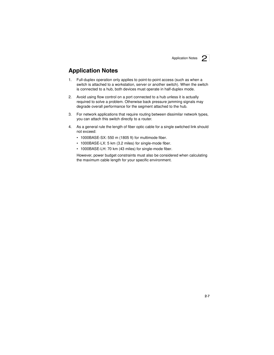 Accton Technology ES3628EA manual Application Notes 