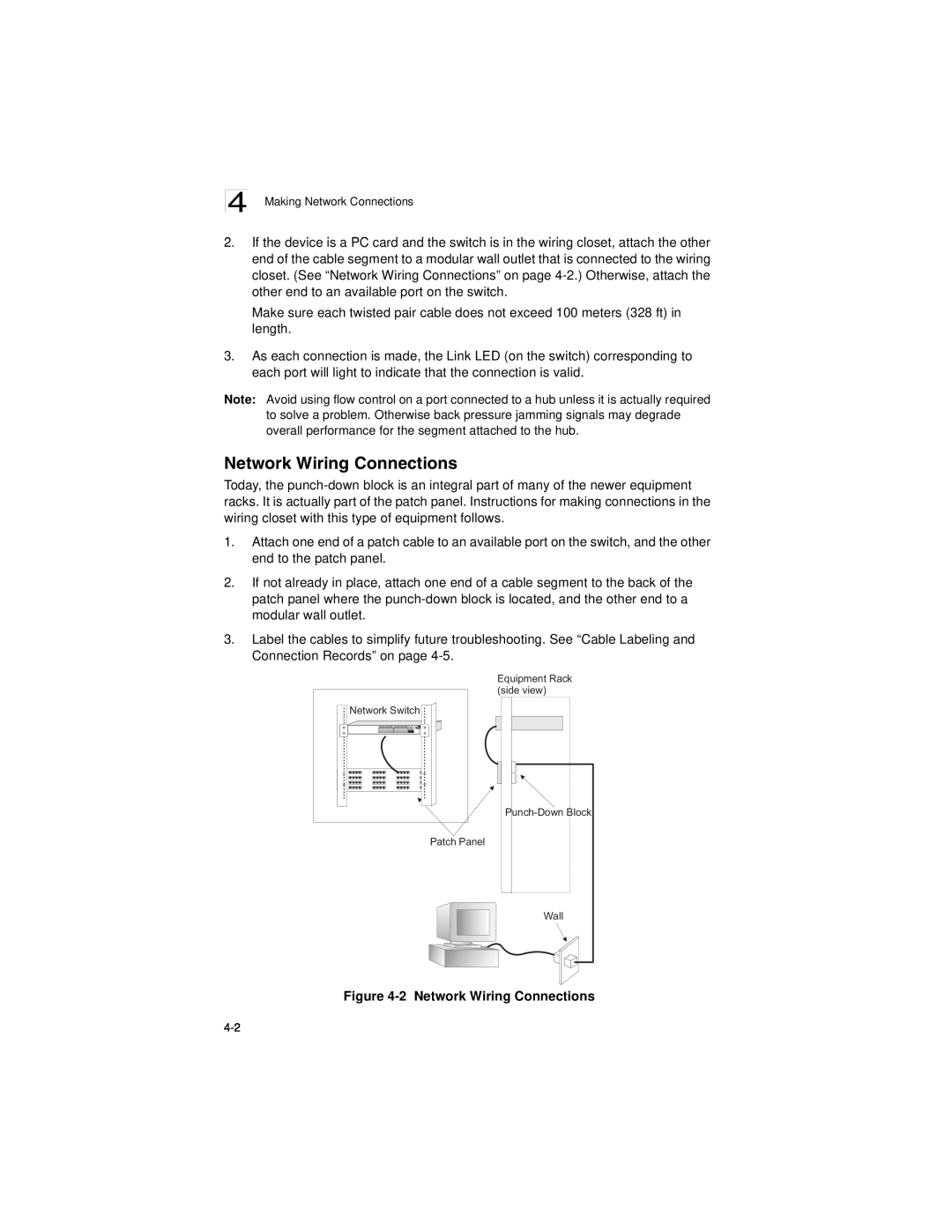 Accton Technology ES3628EA manual 2 Network Wiring Connections 