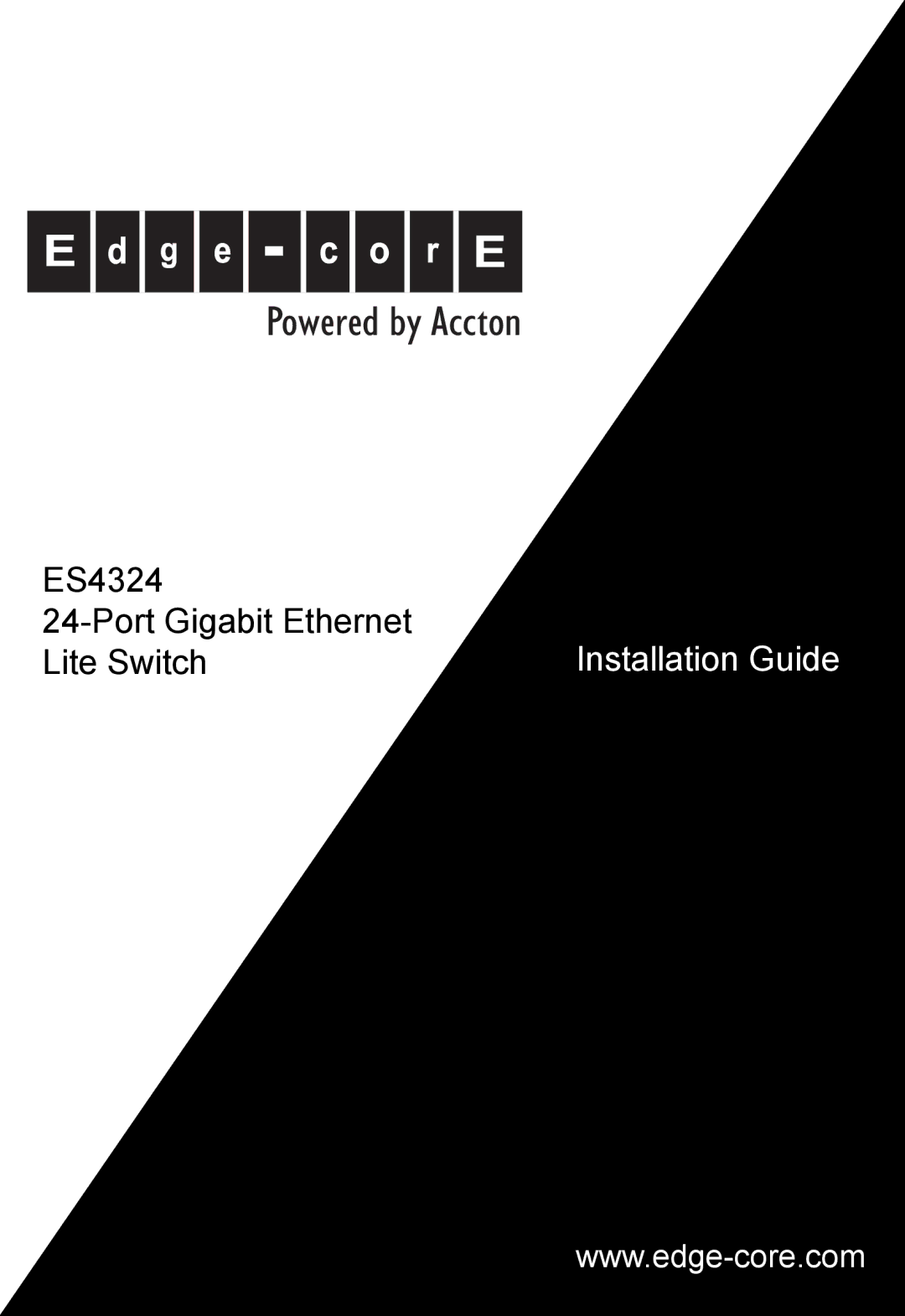 Accton Technology ES4324 manual Powered by Accton 