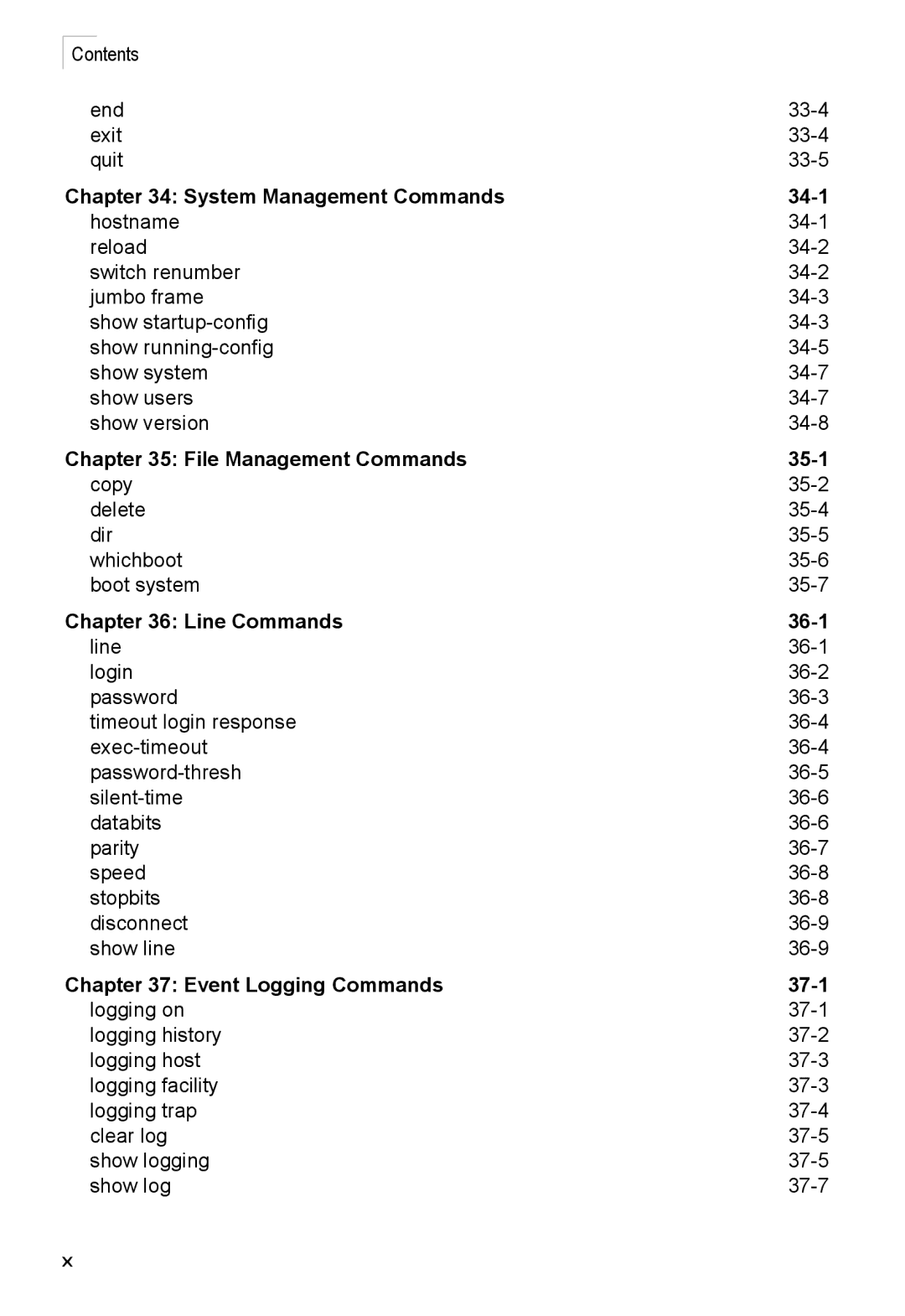 Accton Technology ES4524D, ES4548D, 24/48-Port manual File Management Commands 35-1 