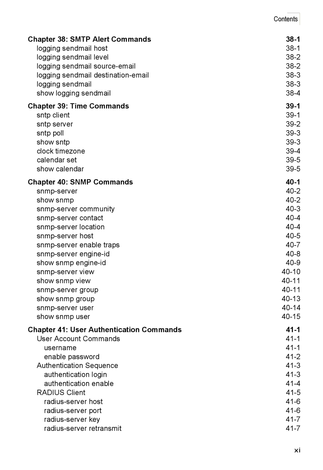 Accton Technology 24/48-Port, ES4548D, ES4524D manual Smtp Alert Commands 38-1 