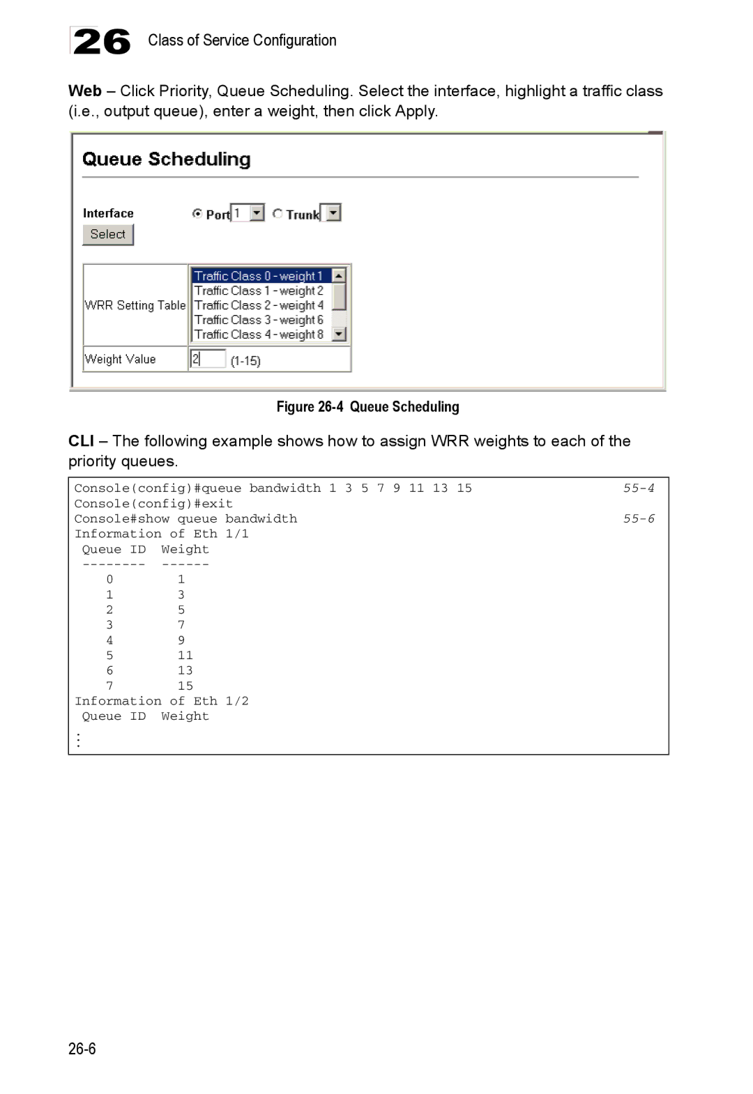 Accton Technology ES4524D, ES4548D, 24/48-Port manual Queue Scheduling 