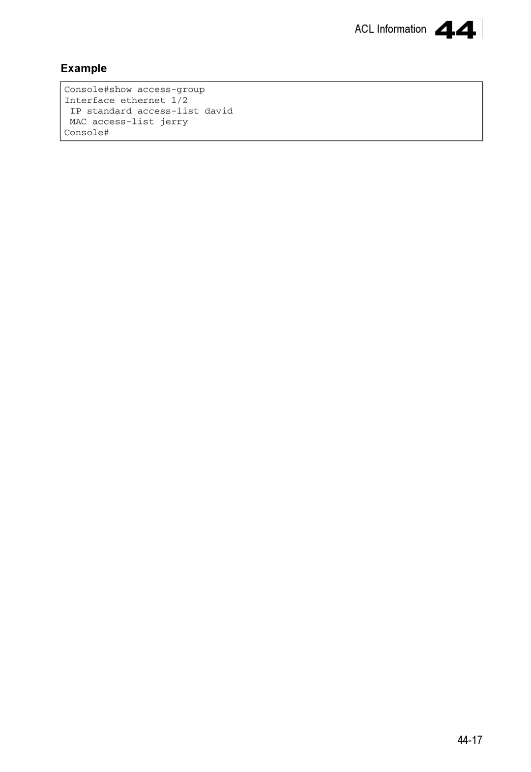 Accton Technology ES4548D, ES4524D, 24/48-Port manual 44-17 