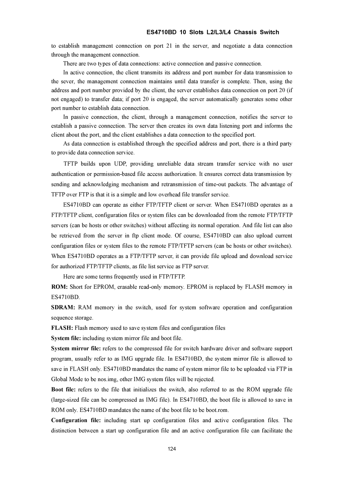 Accton Technology ES4710BD manual 124 