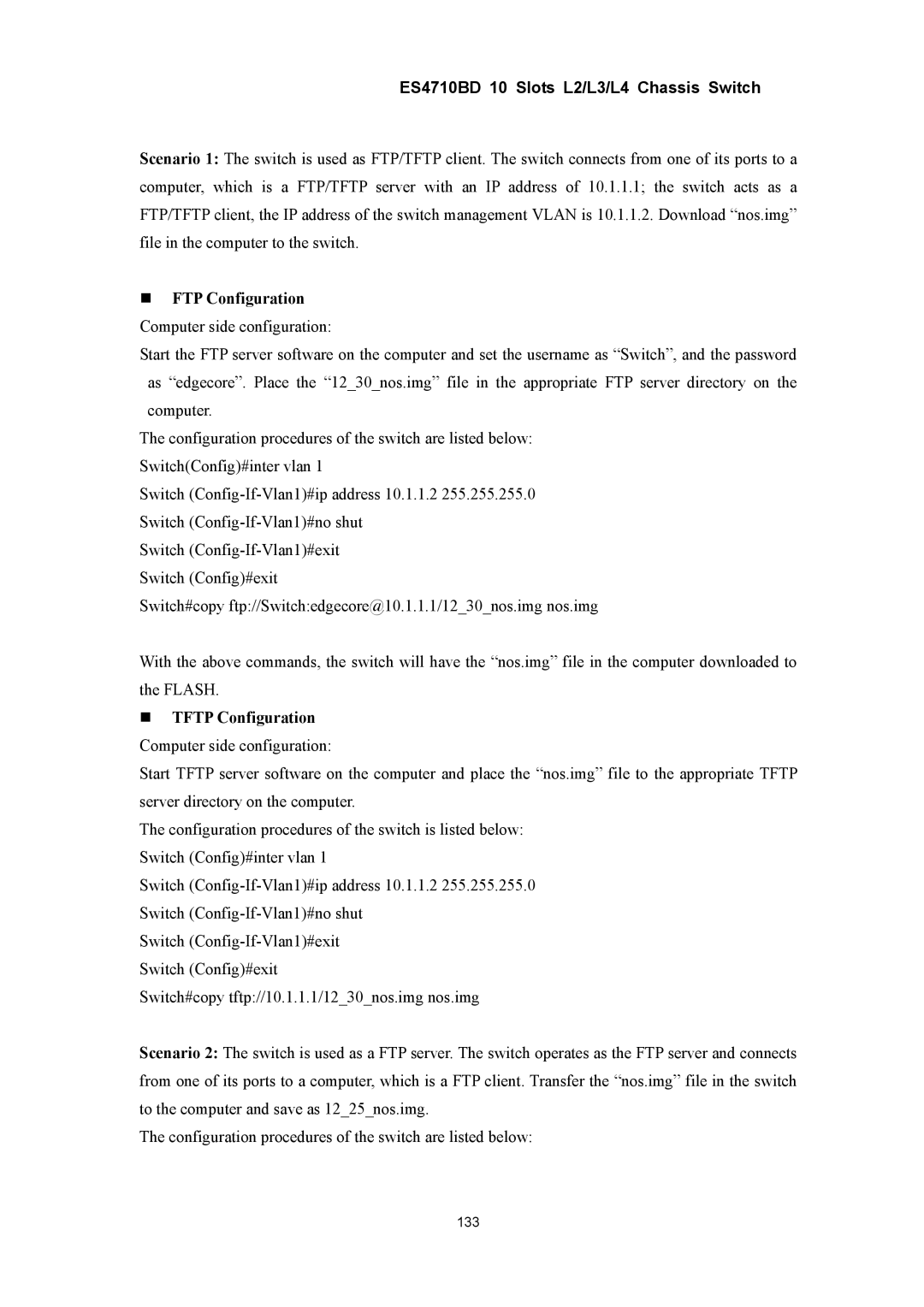 Accton Technology ES4710BD manual 133 