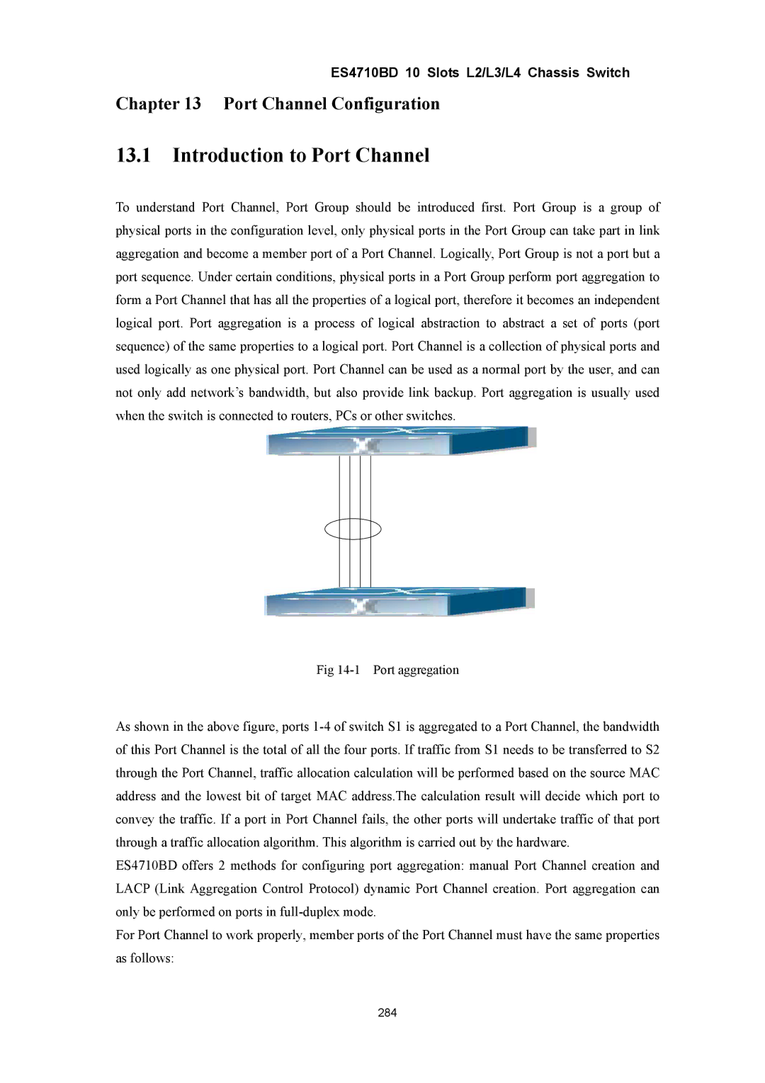 Accton Technology ES4710BD manual Introduction to Port Channel, Port Channel Configuration 