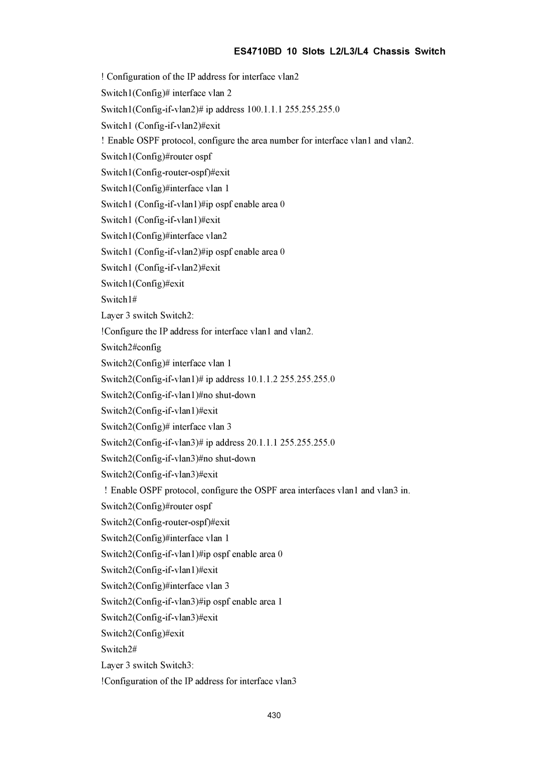 Accton Technology ES4710BD manual 430 