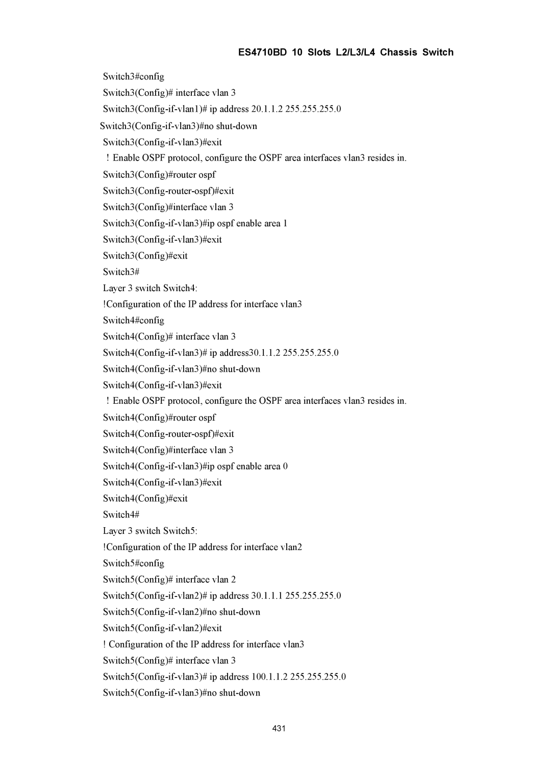 Accton Technology ES4710BD manual 431 