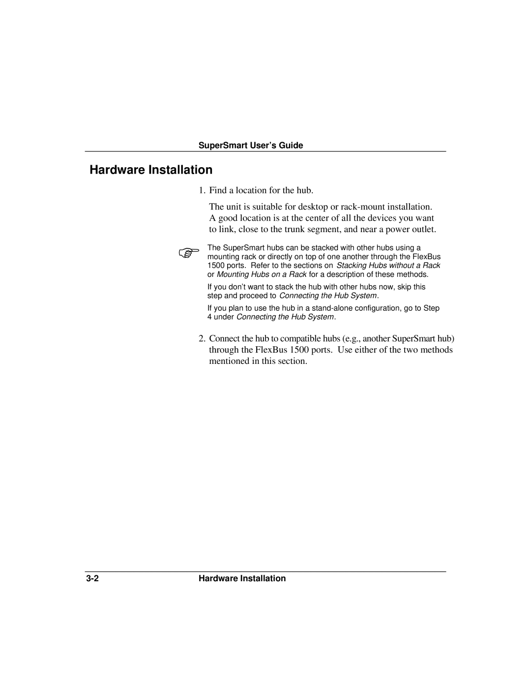 Accton Technology ETHERHUB-16SE installation manual Hardware Installation 