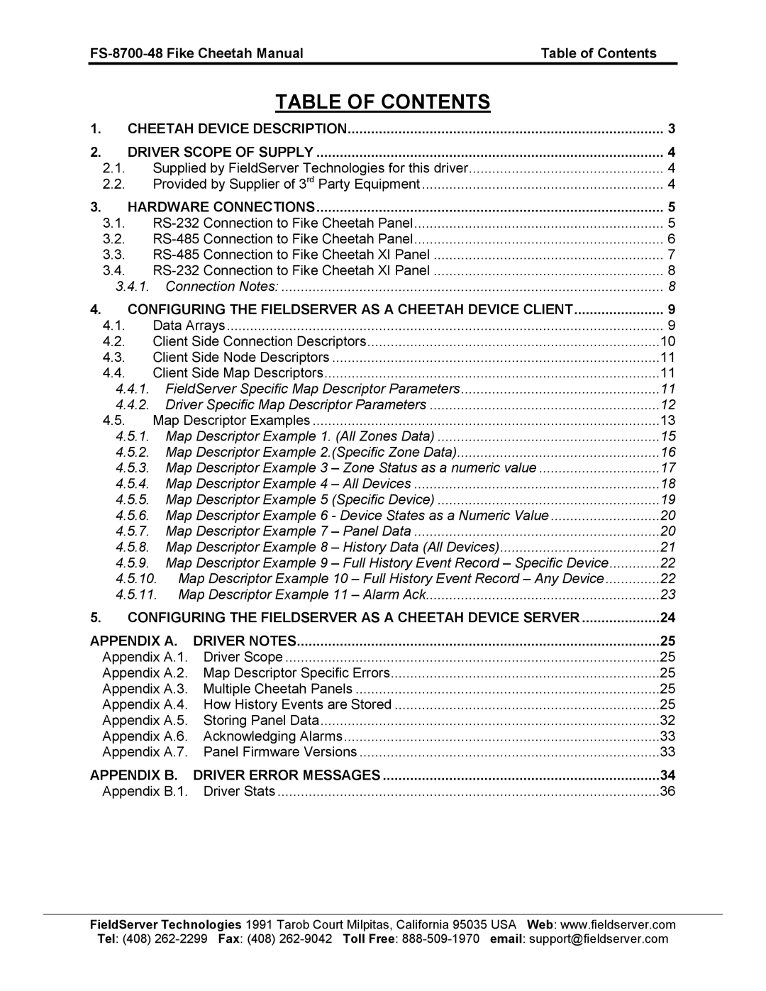 Accton Technology FS-8700-48 instruction manual Table of Contents 