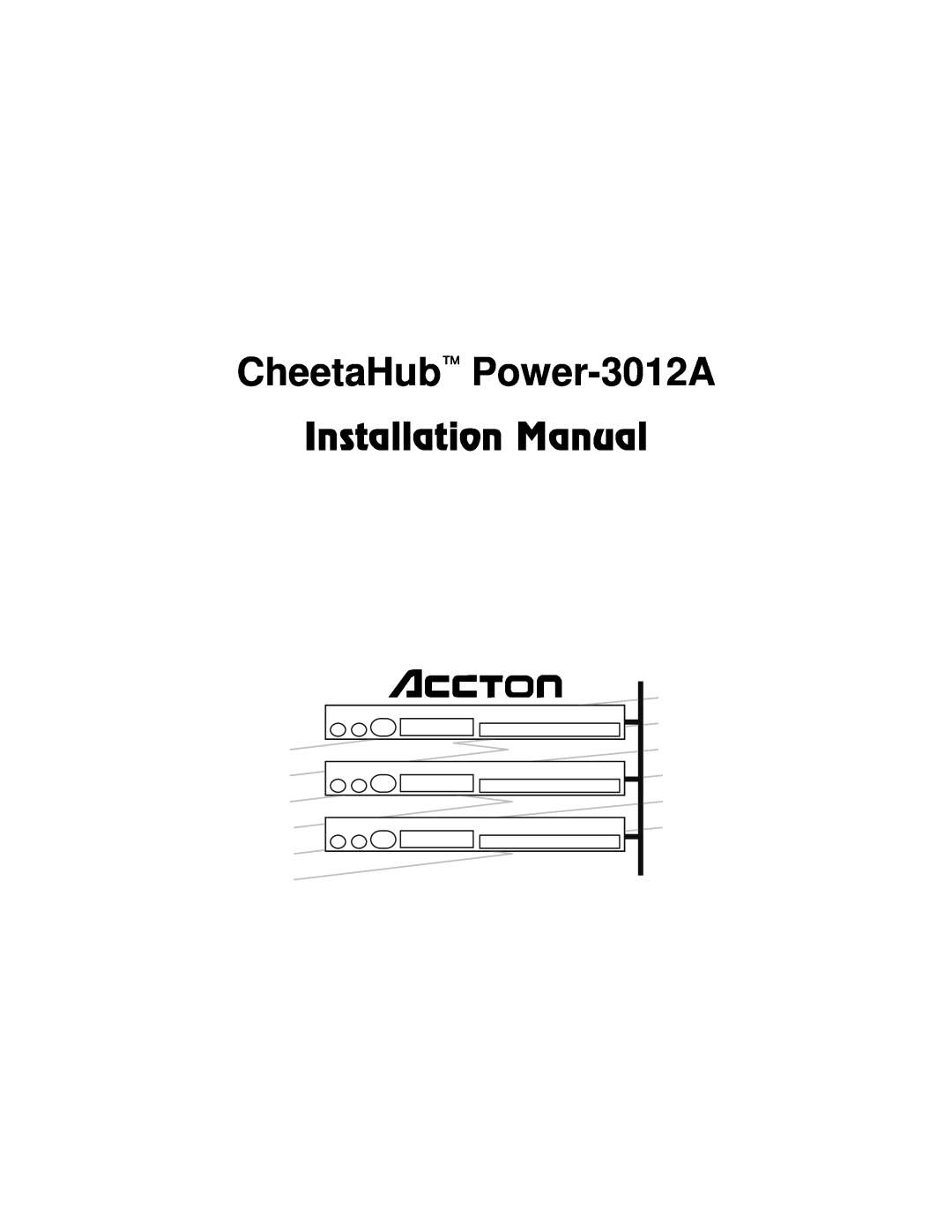 Accton Technology POWER-3012A manual CheetaHub Power-3012A, Inoggodji*Ipg 