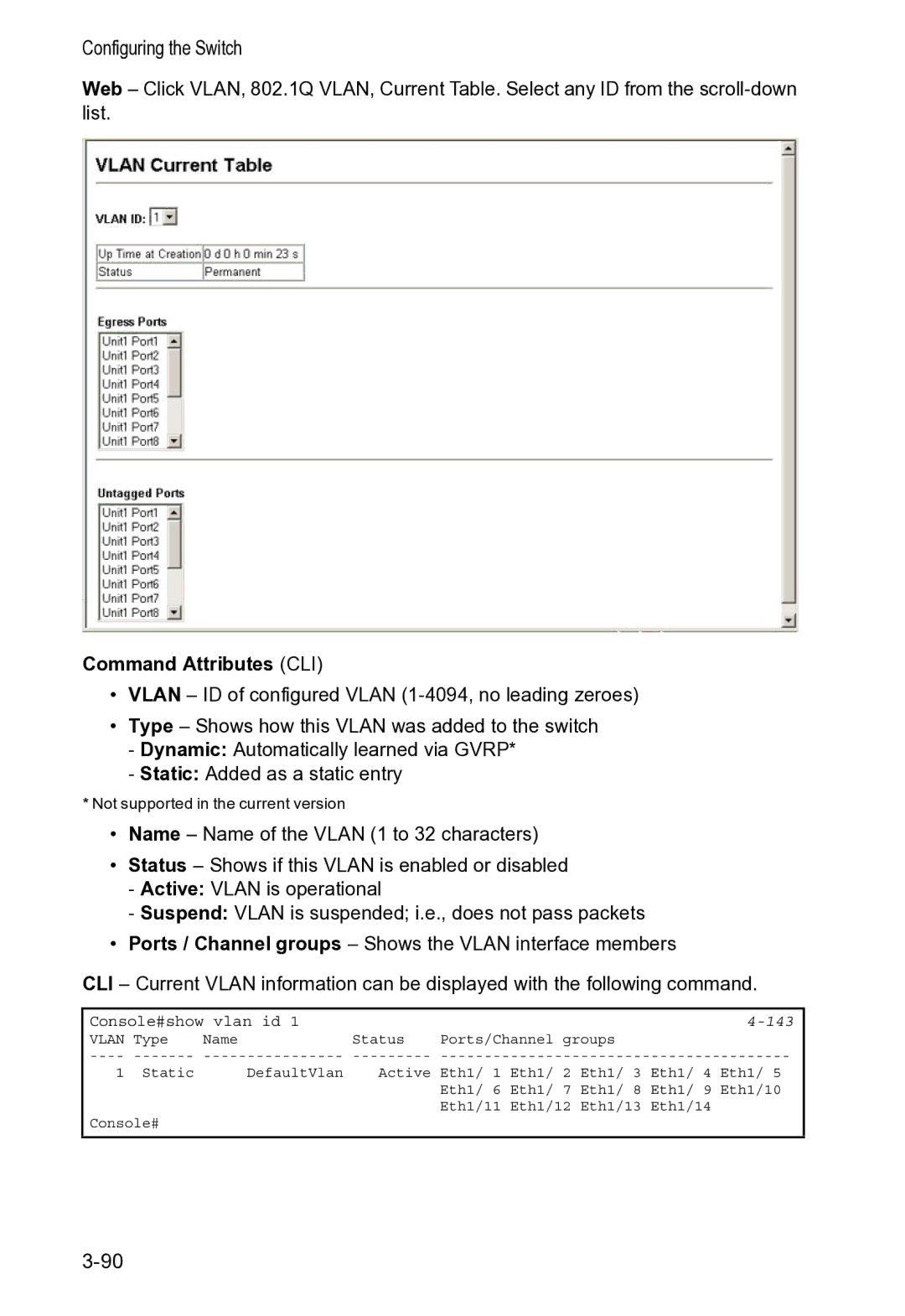 Accton Technology VS4512DC manual 143 